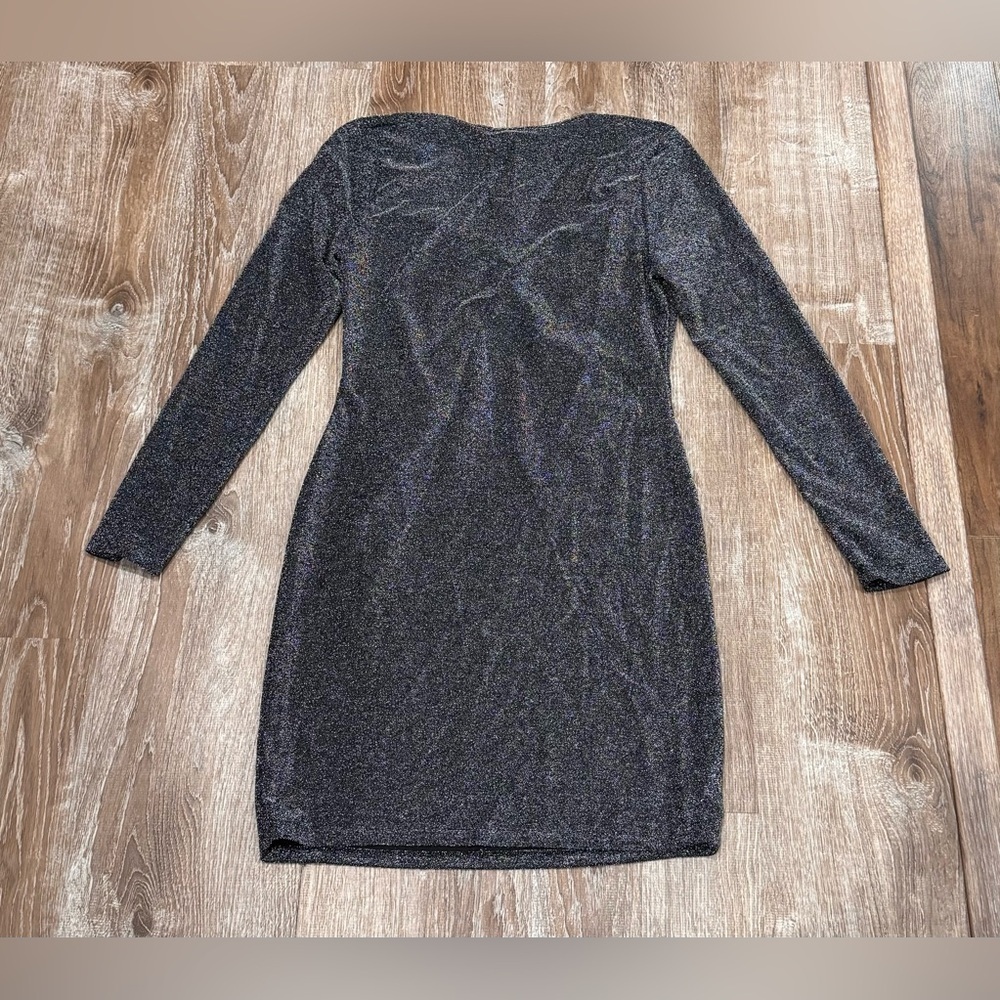 AQUA Shimmer Cutout Dress - Picture 5 of 6